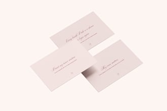 create soft and feminine digital affirmation cards