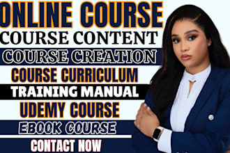 create online course content creation training course ppt video slide