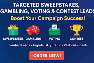 do usa gamblers leads sweepstakes leads verified gamblers leads