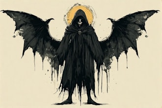 do a spooky fantasy horror character