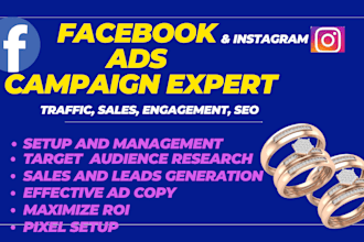 do google ads, facebook meta ads, instagramm campaign for your jewelry store ads