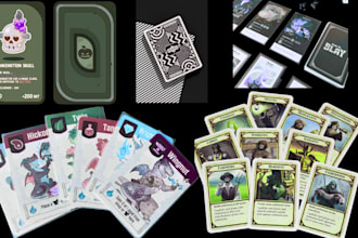 design card game, tarot card tcg card game box design board game, card game art