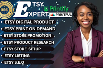 do etsy shop setup with etsy product etsy SEO listing etsy digital product