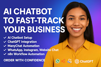 create ai chatbot for your business using chatgpt and manychat, n8n automation