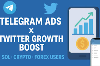 telegram ads x twitter growth boost sol mc crypto forex users telegram promotion