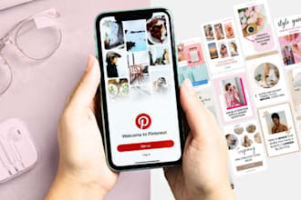 design custom pinterest pins, idea pins, image, gifs and video ads