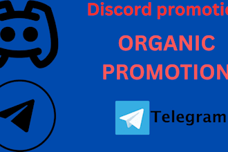 professionally promote your telegram or discord server to real targeted a