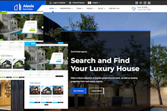 design investor brokers eastate website property listing using houzez theme