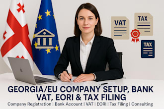 do georgia bank, company registration, vat, eori, and tax filing services gst