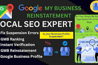 do google business profile suspended, reinstate gmb profile and gmb setup