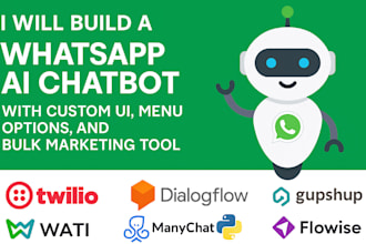 build a whatsapp ai chatbot bulk whatsapp sender with custom menu bulk marketing