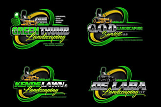 do snow removal, agriculture, landscape and lawn care logo for your company