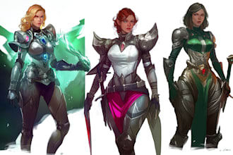 do character art, dnd, and game art