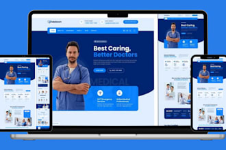 design medical website healthcare clinic website doctor website hospital website