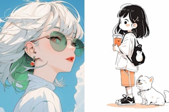 do 2d anime illustration 2d animation 2d anime character anime manga sfw or nsfw