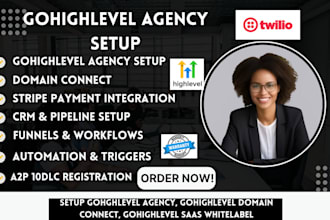 setup gohghlevel agency, gohighlevel domain connect, gohighlevel saas whitelabel