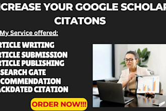 write publish research article in high index journals on google scholar