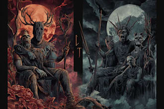 draw dark art t shirt design graphic t shirt design anime t shirt design
