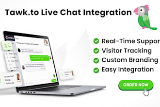 integrate and customize tawk live chat for your website or online store