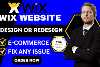 build, redesign wix website design, wix ecommerce store, fix wix website issues