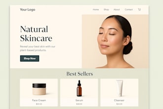 design skincare website shopify beauty store cosmetic store spa website design