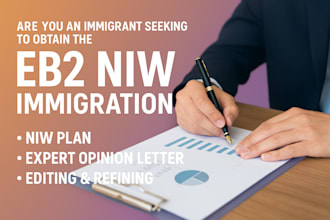 write petition letter for eb1, eb2 niw, USA visa, USA immigration business plan
