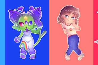 do a cute chibi fullbody for you