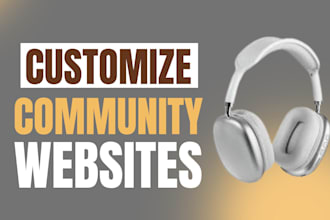 develop a well standard community website