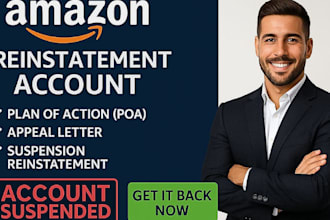 reactivate your suspended amazon account and asin, expect poa and appeal