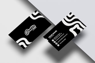 design professional business card and stationery set