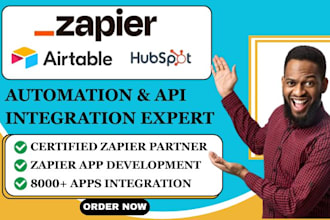 do zapier integration automation setup with airtable hubspot CRM n8n make pabbly