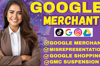 fix google merchant suspension gmc  misrepresentation seo ranking shopping ads