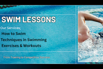 teach swimming lesson swimming techniques how to swim