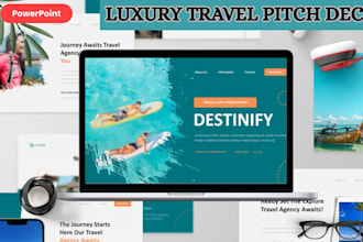 luxury travel agency concierge investor ready pitch deck travel agency deck ppt