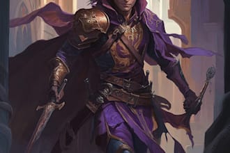 create your dnd character, fantasy, fanart or tcg illustration