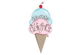 design colorful ice cream food truck logo