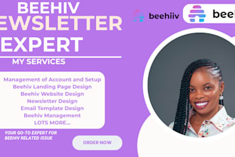 setup beehiiv newsletter beehiiv ai landing page website beehive template