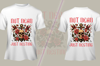 streetwere t shirt design and anime style