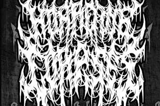 design a logo for your power, folk, or symphonic metal band