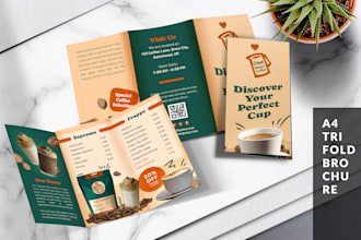 design flyer, brochure food menu and digital menu