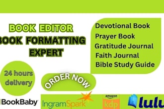 edit, format ghostwrite christian ebook devotional prayer journal self help book