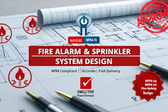 design fire alarm or sprinkler system for building in nfpa standard