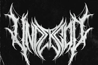 design extreme graffiti tag, nu metal, hard techno and metal band logo