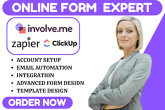 be your aidaform clickup form involve me  make and zapier integration expert