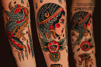 create a traditional or old school style tattoo design
