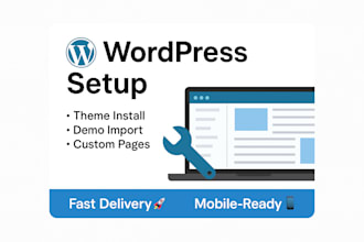 install and customize your wordpress template professionally