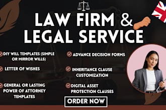 be UK online lawyer for UK DIY wills and power of attorney templates