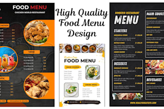 design bar or restaurant drink menu with qr code and labels