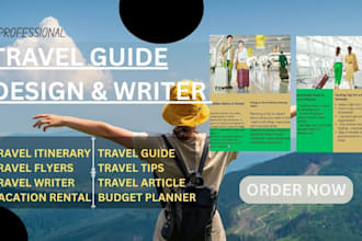 design travel itinerary tour guide, planner, journal, tracker, format indesign