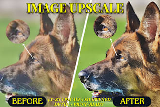 upscale and restore photos to high quality for print use